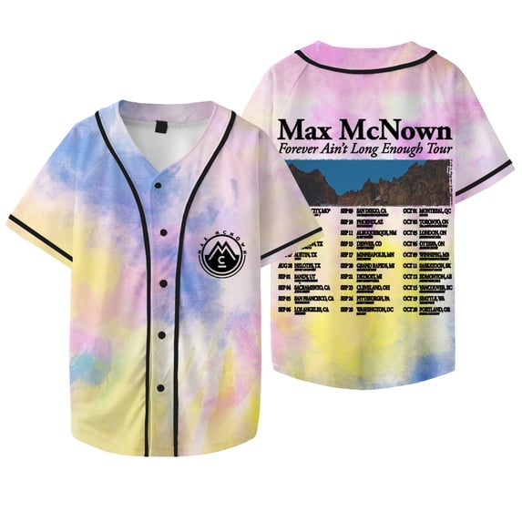 Max McNown Forever Ain't Long Enough Tour Baseball Jacket Tee Unisex V-neck Short Sleeve Tshirts