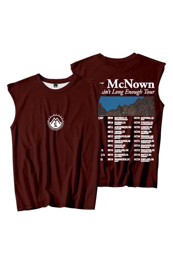Max McNown Forever Ain't Long Enough Tour Merch Sleeveless T-Shirts Women Men Fashion Tank Tops