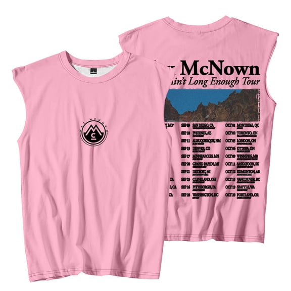 Max McNown Forever Ain't Long Enough Tour Merch Sleeveless T-Shirts Women Men Fashion Tank Tops