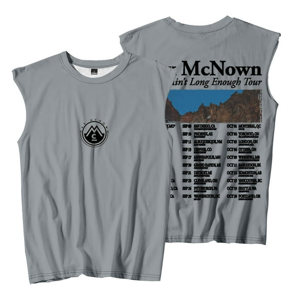 Max McNown Forever Ain't Long Enough Tour Merch Sleeveless T-Shirts Women Men Fashion Tank Tops