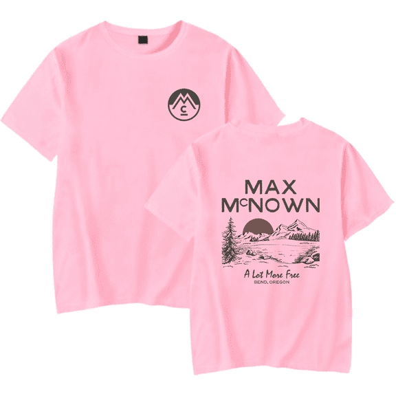 Max McNown Merch A Lot More Free Mountain Classic T-Shirt Short Sleeve Album Tour Unisex Clothing For Summer