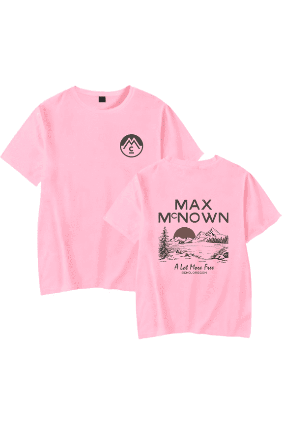 Max McNown Merch A Lot More Free Mountain Classic T-Shirt Short Sleeve Album Tour Unisex Clothing For Summer