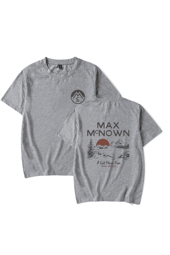 Max McNown Merch A Lot More Free Mountain Classic T-Shirt Short Sleeve Album Tour Unisex Clothing For Summer