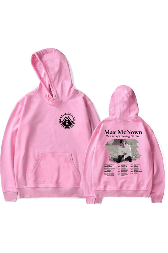 Max McNown Merch The Cost Of Growing Up Tour Classic Hoodie Long Sleeve Pullovers Album Casual Outfits Unisex