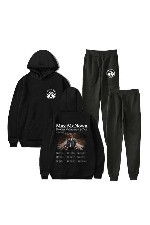 Max McNown The Cost of Growing Up Tour 2026 Hoodie Suit 2 Pieces Sets