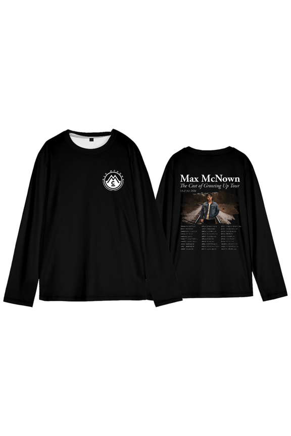 Max McNown The Cost of Growing Up Tour 2026 Long-Sleeved Tee Shirt