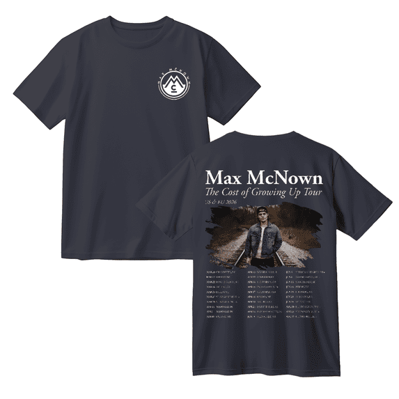 Max McNown The Cost of Growing Up Tour 2026 Short Sleeved graphic t shirts
