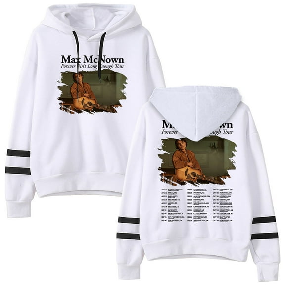 Max McNown The Forever Ain’t Long Enough Tour Pullover Hoodie Long Sleeve Pocketless Women Men Sweatshirt Fashion Clothes