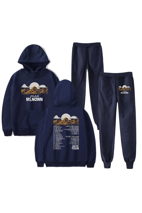 Max McNown Tour 2025 Hoodie Pants Sets Merch Men/Women Sweatshirt Pants Two Piece Set Streetwear