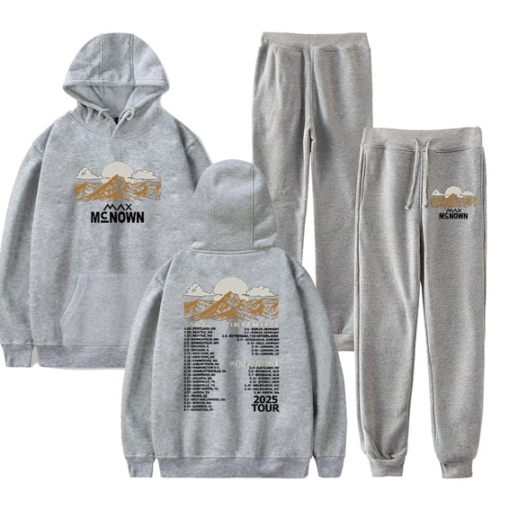 Max McNown Tour 2025 Hoodie Pants Sets Merch Men/Women Sweatshirt Pants Two Piece Set Streetwear
