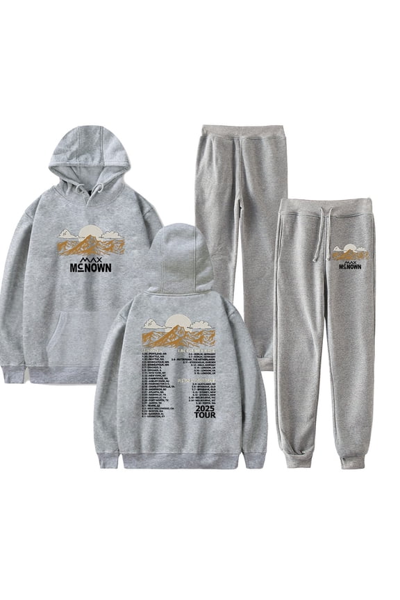 Max McNown Tour 2025 Hoodie Pants Sets Merch Men/Women Sweatshirt Pants Two Piece Set Streetwear