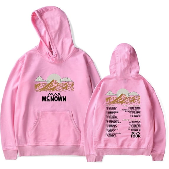 Max McNown Tour 2025 Hoodies Casual Sweatshirts Hip Hop Long Sleeve Unisex Pullover