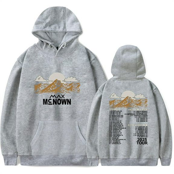 Max McNown Tour 2025 Hoodies Casual Sweatshirts Hip Hop Long Sleeve Unisex Pullover