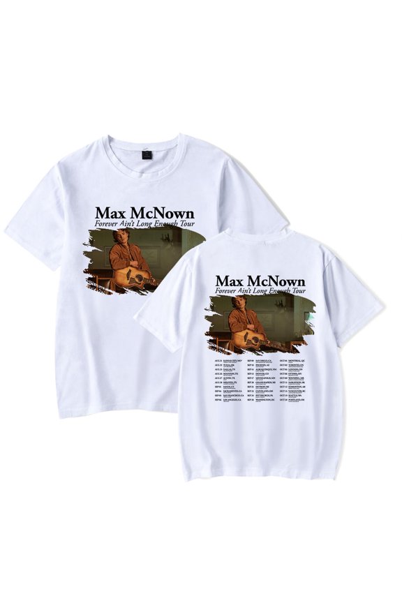 Max McNown Tour 2025 Merch T-Shirt For Women/Men Summer Short Sleeve Tee Tshirt Fashion Streetwear Top