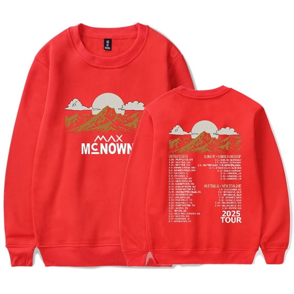 Max McNown Tour 2025 Sweatshirts Unisex Clothes Hip Hop Crewneck Fashion Pullover