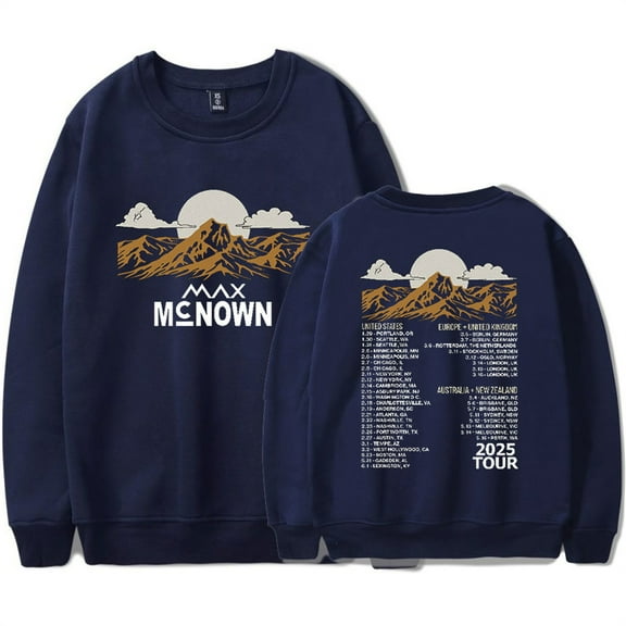 Max McNown Tour 2025 Sweatshirts Unisex Clothes Hip Hop Crewneck Fashion Pullover