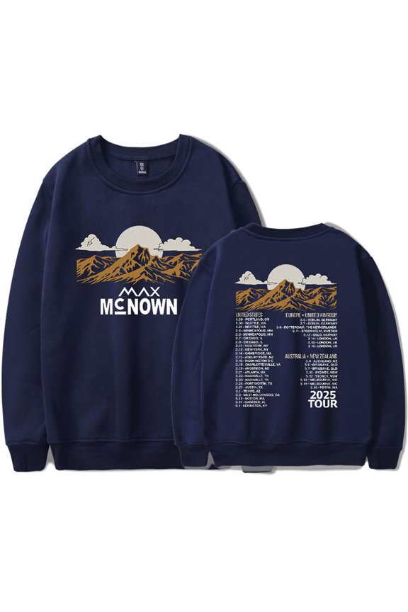 Max McNown Tour 2025 Sweatshirts Unisex Clothes Hip Hop Crewneck Fashion Pullover