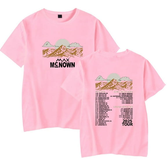 Max McNown Tour 2025 T-Shirt Merch Summer For Women/Men Unisex Short Sleeve Tshirt Fashion Streetwear