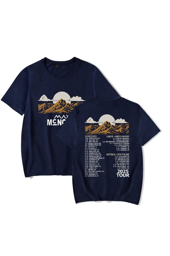 Max McNown Tour 2025 Tshirt Hip Hop Short Sleeve Unisex Tops Tees Fashion T-shirt