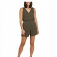thumbnail image 1 of Max & Mia Women's On The Go Romper (Heather Olive,S), 1 of 3
