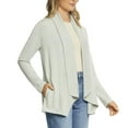 thumbnail image 1 of Max & Mia Women's Open Front Lightweight Drape Cardigan with Pockets (US, Alpha, Large, Regular, Regular, Light Olive), 1 of 3