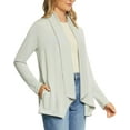 thumbnail image 1 of Max & Mia Women's Open Front Lightweight Drape Cardigan with Pockets, 1 of 3