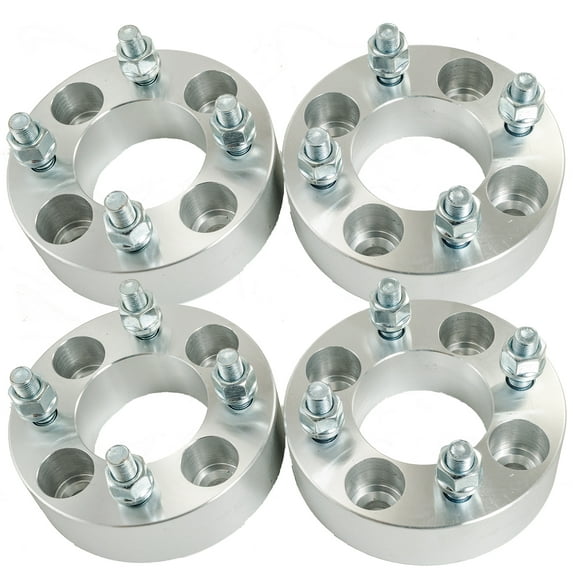 Max Motosports 2 Pair(4pcs) 1.5" inch 4x4 Wheel Spacers Adapters for Yamaha Golf Cart M12x1.25 Studs 2.7'' Centerbore