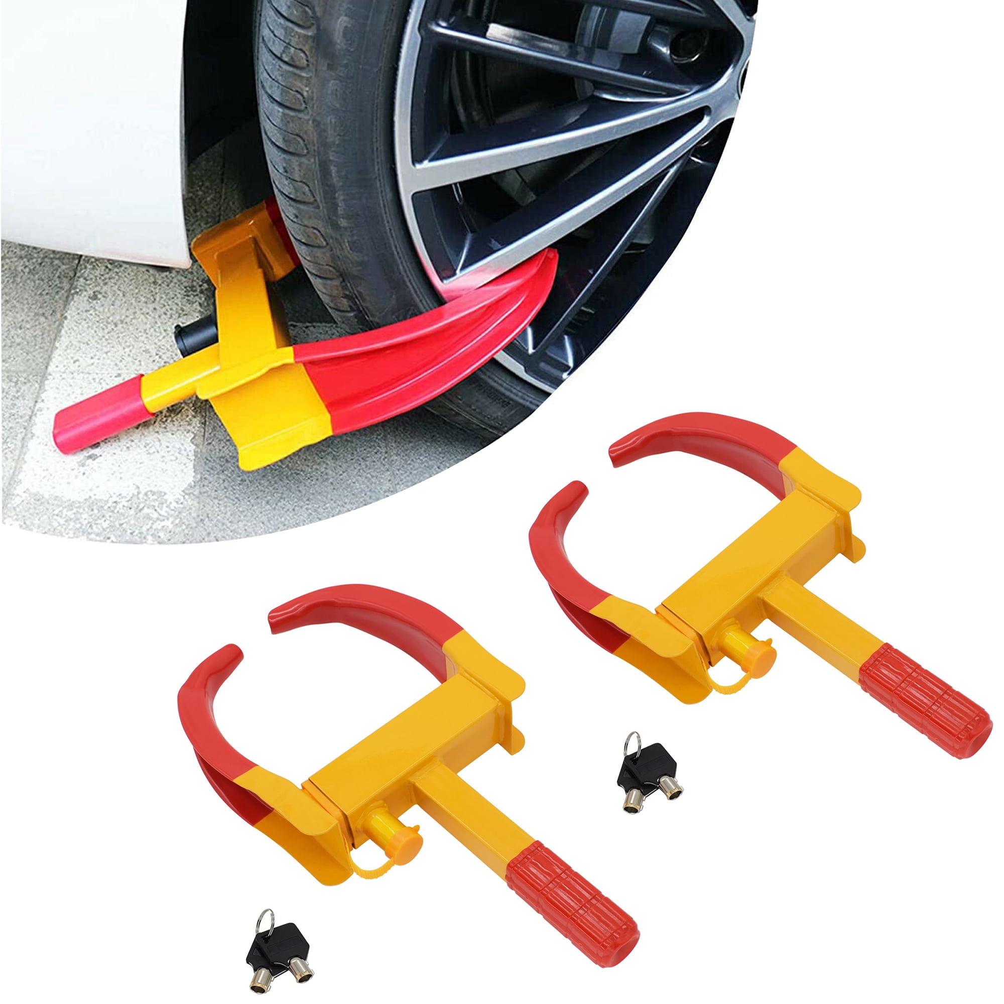 Max Motosports 2pcs Anti Theft Wheel Lock Clamp Boot Tire Claw Trailer
