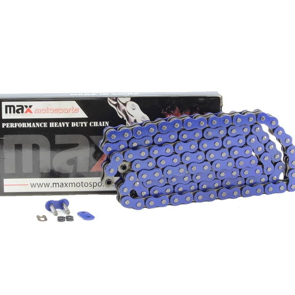 Max Motosports 520 Blue O-Ring Chain 120 Links for for Honda CR125R CRF450X Husaberg 125 WR Yamaha YZ400 WR450