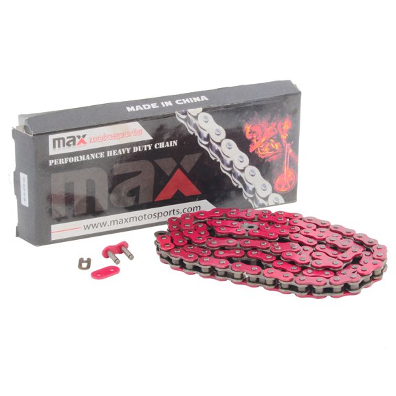 Max Motosports 520 Red Chain 98 Links For Yamaha Raptor 700 YFM700 R RSE RYR 2006 2007 2008 2009 2010 2011 2012 2013 2014 2015 2016 2017 2018