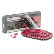 Max Motosports 520 Red Chain 98 Links For Yamaha Raptor 700 YFM700 R RSE RYR 2006 2007 2008 2009 2010 2011 2012 2013 2014 2015 2016 2017 2018