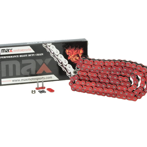 Max Motosports 525 Pitch 120 Links Red O-Ring Chain replacement for Honda VT600 VT600C Shadow VLX 600 1988-2007