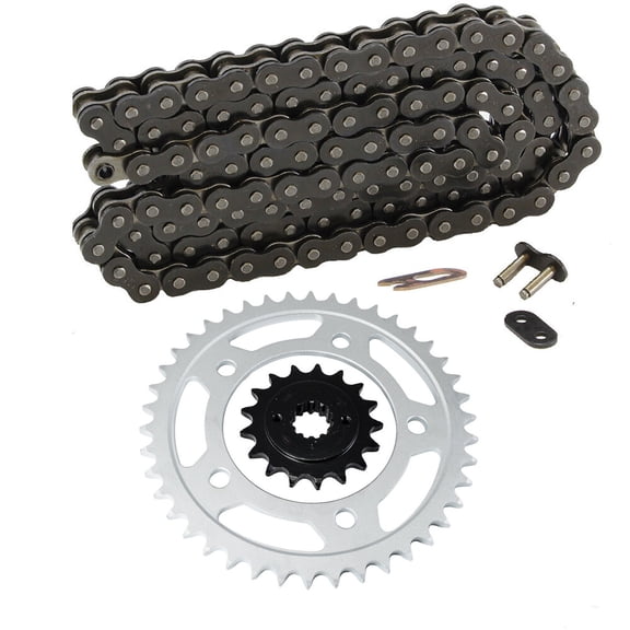 Max Motosports Black Drive Chain & Sprockets Kit for Honda VT750C Shadow Aero 750 2004-2007
