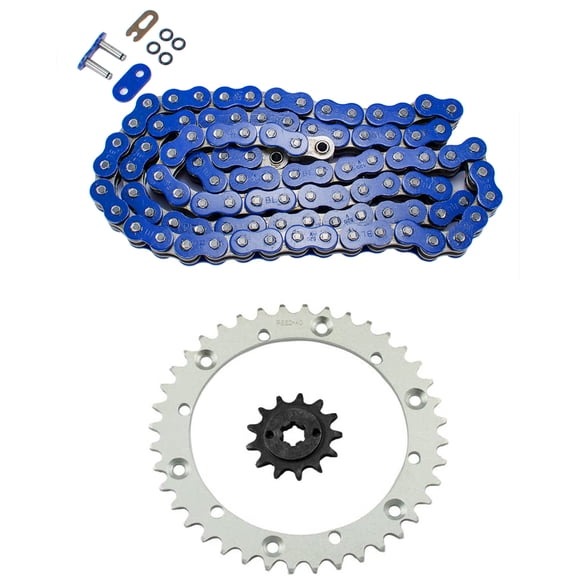 Max Motosports Blue O-Ring Chain Sprocket Kit Fits For 1988-2006 Yamaha YFS 200 Blaster 200