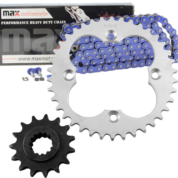 Max Motosports Blue O-Ring Chain and Sprocket Kit for Honda TRX400 EX Sportrax 1999 2000 2001 2002 2003 2004