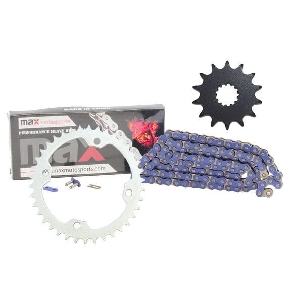 Max Motosports Blue O-Ring Drive Chain & Sprocket Kit For Yamaha YFZ450 YFZ450SE 2004-2013