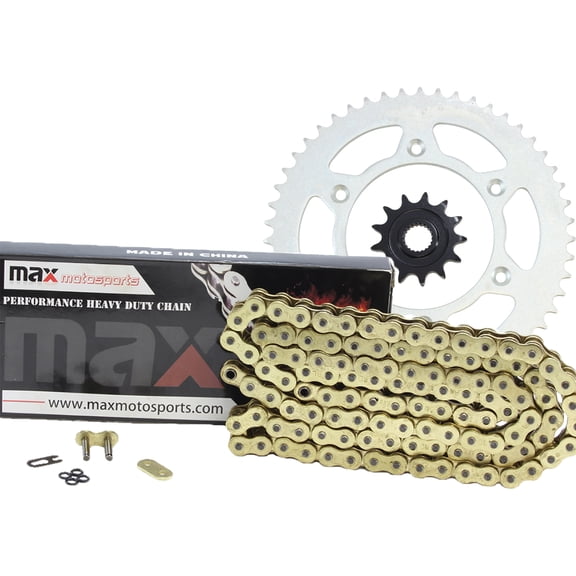 Max Motosports Gold O-Ring Chain 13T 51T Sprocket Kit For 2004 2005 2006 2007 2008 2009 Honda CRF250 R