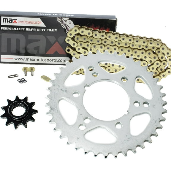 Max Motosports Gold O-Ring Chain Sprocket Kit Fits For Polaris Trail Boss 330 Boss 250 Trail Blazer 330