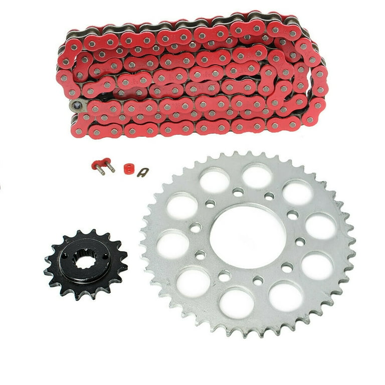 Red O-Ring Drive Chain & Sprockets Kit For Honda VT750Dc Shadow Spirit 750 00-03 - Foto 10