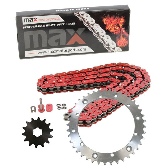 Max Motosports Red O-Ring Chain Sprocket For 1989-2006 1999 2005 Yamaha YFZ350 Banshee 350