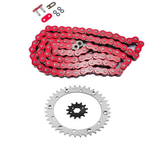 Max Motosports Red O-Ring Chain Sprocket Kit Fits For 1989-2004 Yamaha YFM350X Warrior 350