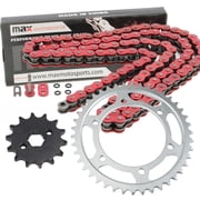 Max Motosports Red O-Ring Drive Chain & Sprocket Kit for Honda CRF150F 2003 2004 2005