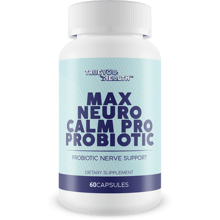 Max Neuro Calm Pro Probiotic - Probiotic Nerve Support - 40 Billion CFU Premium Formula - Support Mood - Aid Improved Nerve Health - Support Gut Health - Support Natural Immune Function