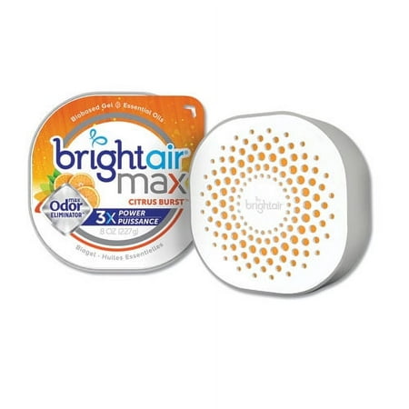 Max Odor Eliminator Air Freshener, Citrus Burst, 8 Oz Jar | Bundle of 2 Each