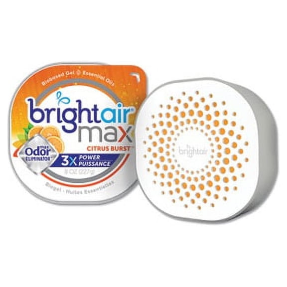 Max Odor Eliminator Air Freshener Citrus Burst, 8 oz, 6/Carton