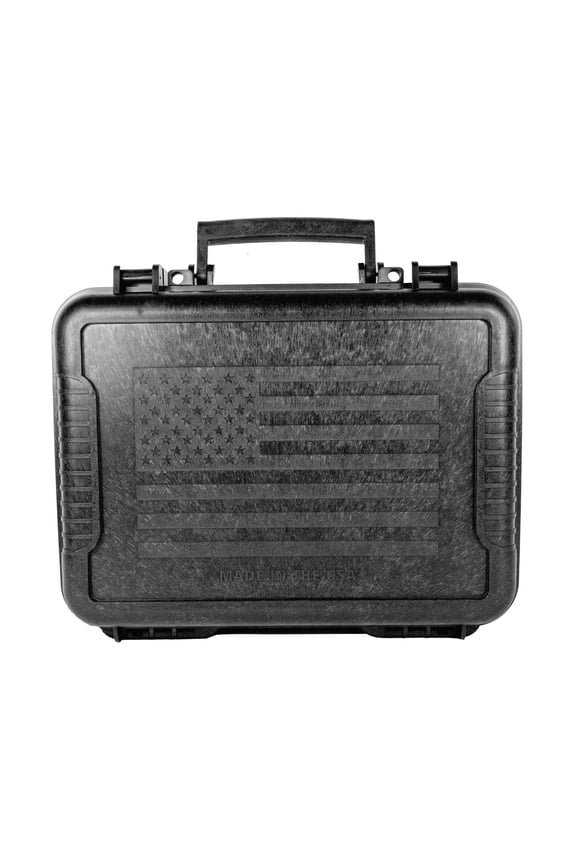 Max-Ops Black Hard Sided Handgun Case, TSA Approved, Outside Dimension 3.5"x11.5"x9.5", Model 10016, Hard Case