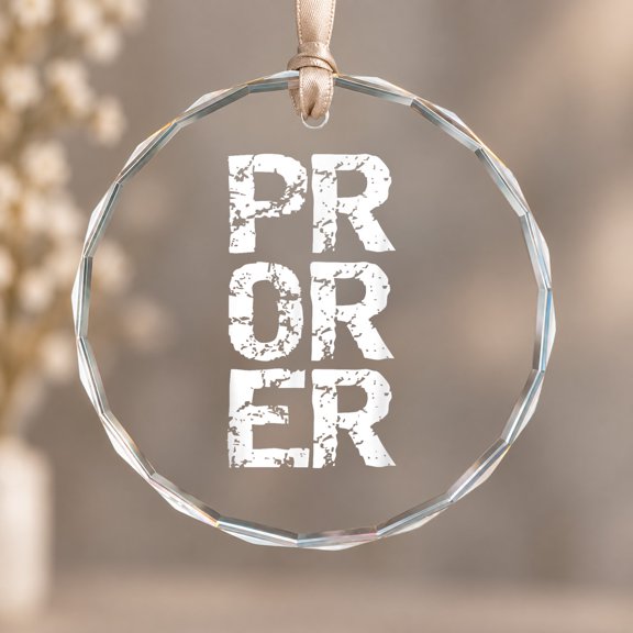 Max Out Rep Or Emergency Room Lifting Quote PR Or ER Theme Ornament, Keepsake Decor, Circle Glass Ornament