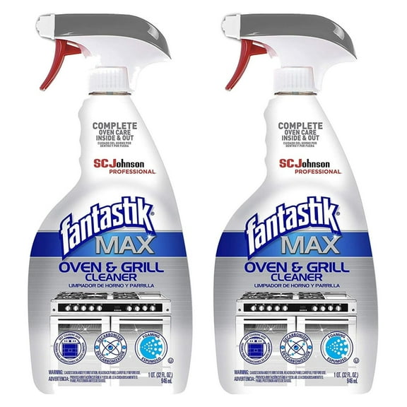 Max Oven & Grill Cleaner Spray, Cleans Inside and Out, 32 Oz (Pack of 2)