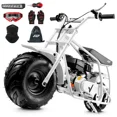 thumbnail image 1 of Max Package 99cc Gas 4-Stroke Mini Bike for Teens 13+, Pull Start, Rear Disc Brake, All-Terrain Tires, Up to 28 MPH, 220 lb Capacity, Includes Gloves & Headlight & Taillight, 1 of 6