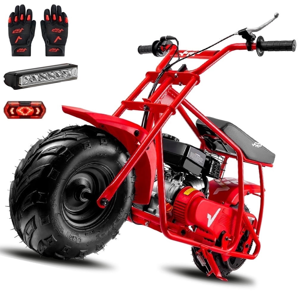 Max Package 99cc Gas 4-Stroke Mini Bike for Teens 13+, Pull Start, Rear ...